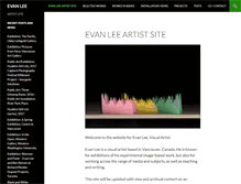 Tablet Screenshot of evanlee.ca